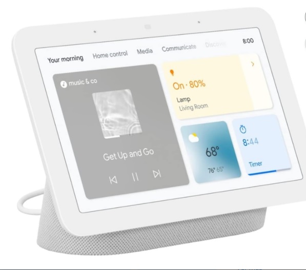 Asistente de voz Google Nest Hub 2