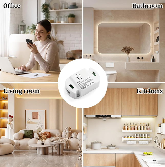 interruptores inteligentes para casa con control por app y compatibles con Alexa Siri Google