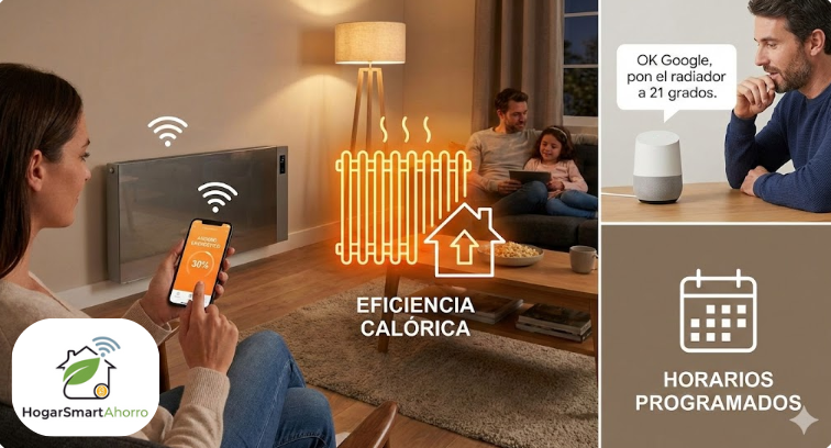 un radiador calefactor inteligente wifi te permite controlar la temperatura de forma eficiente y cómoda